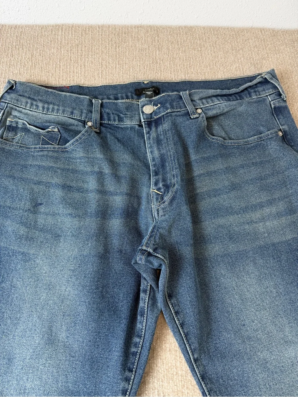 True Religion Men's Ricky Relaxed Straight Leg Jeans Relaxed Slim